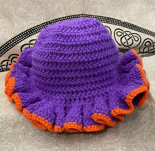 Uncinetto ruffle cappello a - uncinetto,