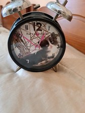 Vintage 80s cat table - table, clock