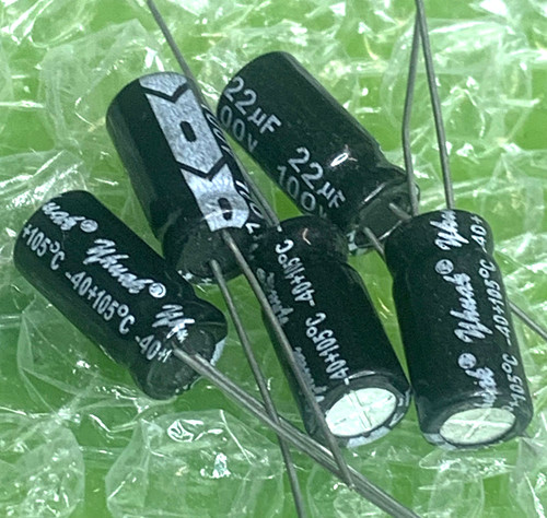 22uf 100v 105 - 100v, 105°
