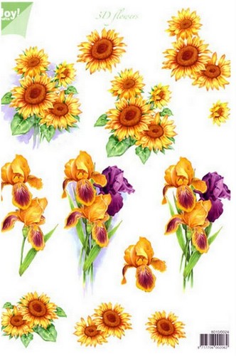 Fiori girasole non fustellati - fiori,