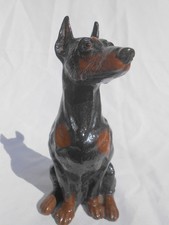 Statua cane vintage Doberman