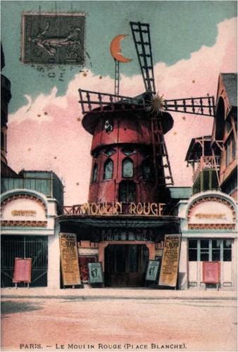 Cpa paris le - paris, rouge
