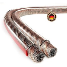 per altoparlanti 20 metri cavo per altoparlanti CCA sezione cavo 2x2,50 mm²