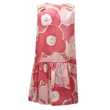 0902AD abito bimba girl IL GUFO pink/fuxia/beige dress kids