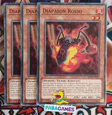 ?? YU GI OH 3 x DIAPASON ROSSO – SDCK IT007 COMUNE – ITA ??