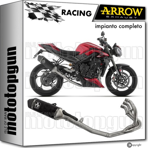 Scarico completo race nero - completo,