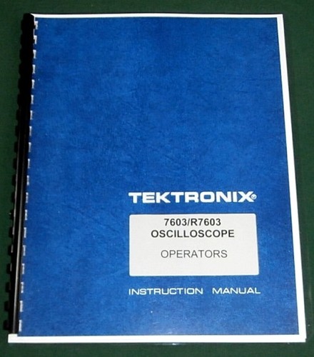 Tektronix 7603 manuale - tektronix,