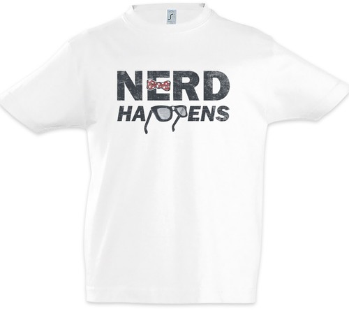 Shirt nerd happens bambini - t-shirt,