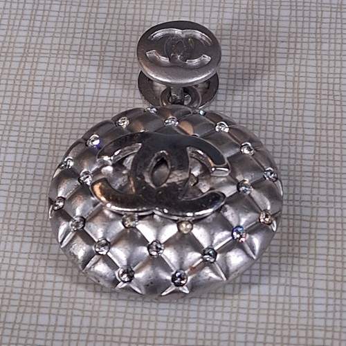Ciondolo chanel tono argento - ciondolo,