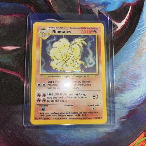 Ninetales set base 102 holo - base, 12/102