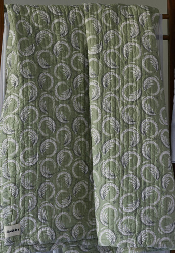 Trapunta dot ivy verde deco - trapunta,