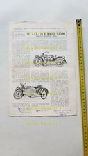 Moto BSA modelli 1923 ristampa Motociclismo 1923 depliant originale italiano 