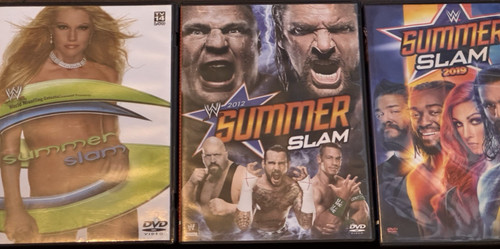 Wwe summerslam dvd lot - wwe,