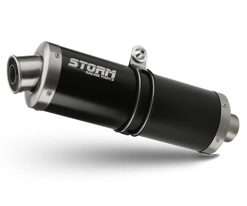 Scarico storm mivv nero - scarico,