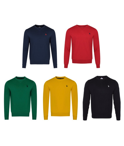 Felpa polo assn - assn., uomo