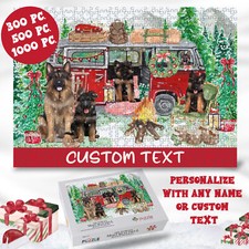 Puzzle Pastore Tedesco per Adulti Incastro Regalo Cane Natale Nuovo con etichette