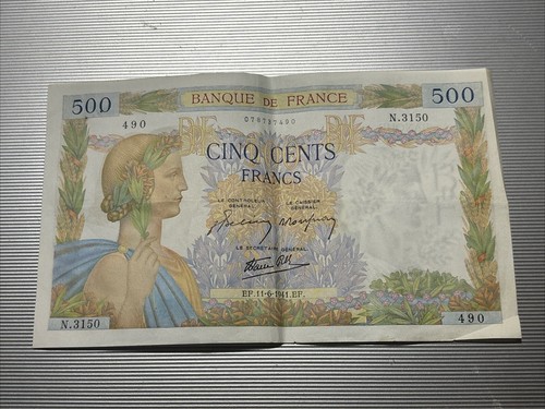 Banconota 500 franchi francesi - banconota,