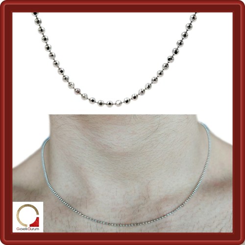 Collana palline argento 925 - in,