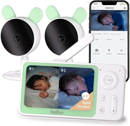 Boifun babyphone con app - 4.3",