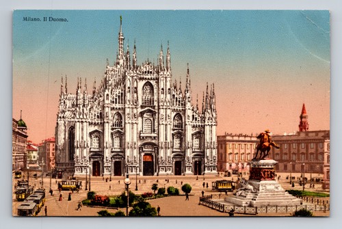Cartolina milano italia - milano,
