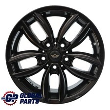 Mini Cooper R60 R61 Cerchio In Lega Nero 17" 7J ET:50 5-Star Double Spoke 124