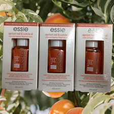 essie Apricot nail & cuticle