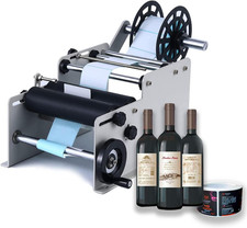 , Etichettatrice per Bottiglie Tonde MT-30, Semiautomatica, Applicatore Manuale 