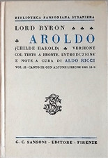 Lord Byron. - Aroldo (Childe Arold). Vol.II-Canto III. 