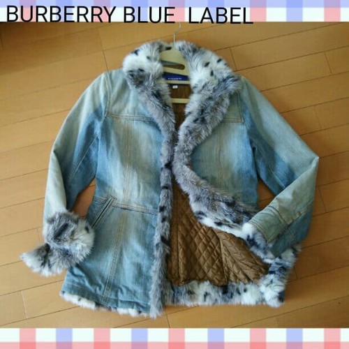 Cappotto pelliccia denim