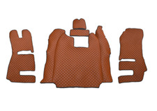 Marrone tappetini eco pelle - marrone,