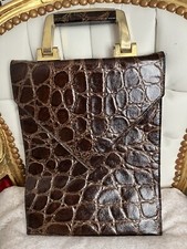 Valigetta / Borsa Vera Pelle di Coccodrillo Vintage