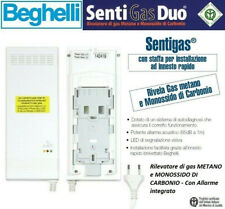 Beghelli Sentigas Duo Rilevatore Gas Metano Monossido di Carbonio allarme SIRENA