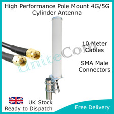 Antenna 5G 4G LTE ad alto guadagno montaggio a palo MiMo cavo 10 metri SMA esterno