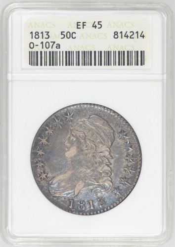 1813 capped bust half dollar - capped,