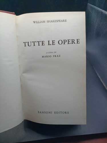 Tutte opere shakespeare - tutte,