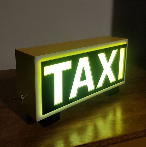 Insegna luminosa taxi stile - insegna,