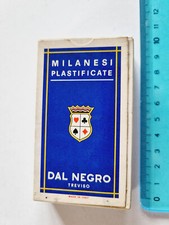 CARTE DA GIOCO MILANESI DAL NEGRO SCOPA SIGILLATE ORIGINAL PLAYING CARDS NEW