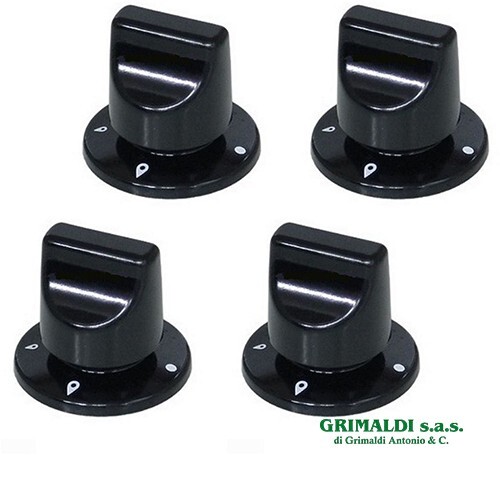 Pezzi manopola nera - nera, con