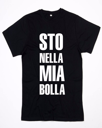 Maglietta nera ghali sto - ,