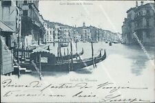 bm37 cartolina venezia citta' canal grande da s.geremia inizio 900