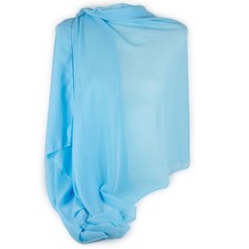 Stola azzurra cerimonia donna