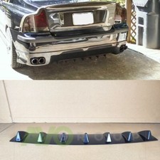 Paraurti posteriore diffusore inferiore addon con nervature / alette per Volvo S60R / V70R