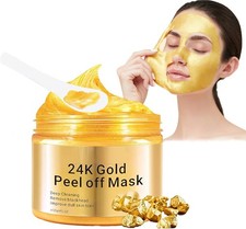 Maschera viso all'oro 24K
