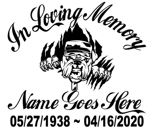 Adesivo loving memory - loving, of