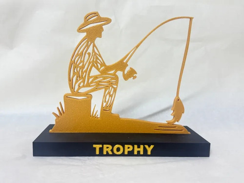 Trofeo pesca personalizzabile - trofeo,