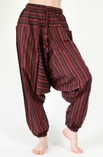 Pantaloni harem a righe dal