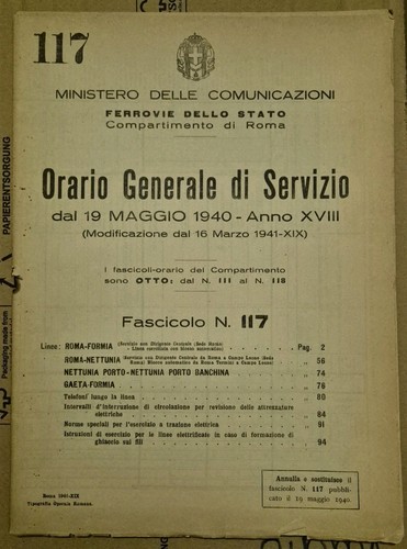 Orario generale servizio - orario,