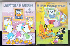 Walt Disney  Libro + Burattino- VACANZE TOPOLINO e FATTORIA PAPERINO -1976