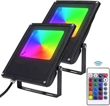 2x Faretto LED RGB 10W per