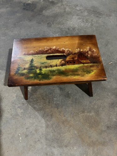 Poggiapiedi vintage legno - vintage,